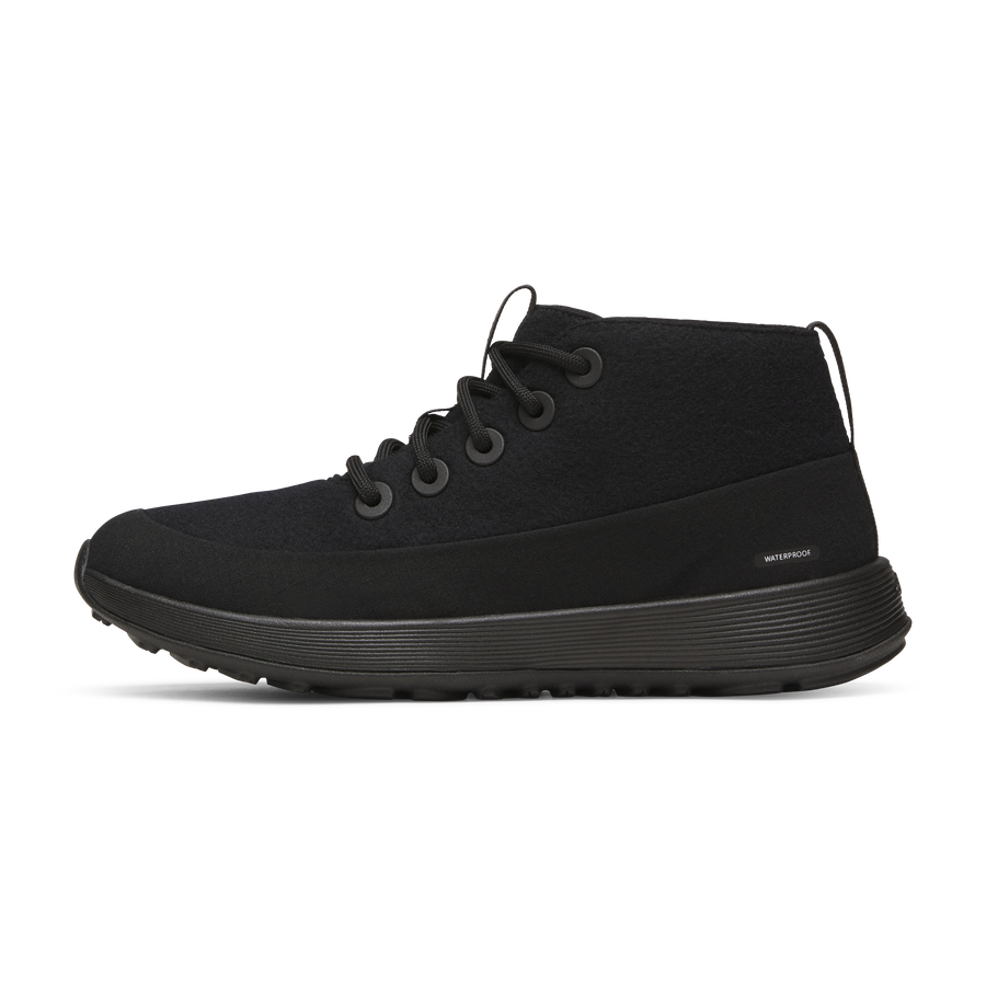 Men's Wool Runner NZ Mid Waterproof - Natural Black (Natural Black Sole)